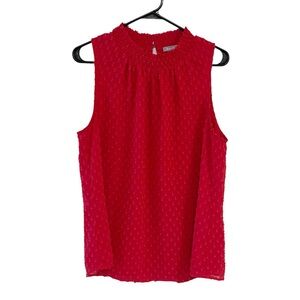 Daniel Rainn Red Sleeveless Blouse
